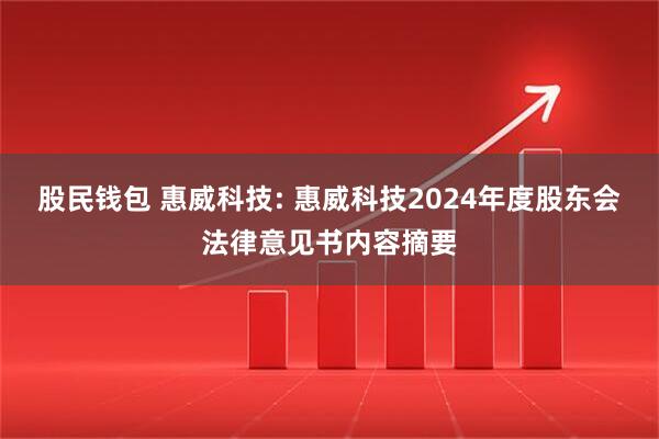 股民钱包 惠威科技: 惠威科技2024年度股东会法律意见书内容摘要